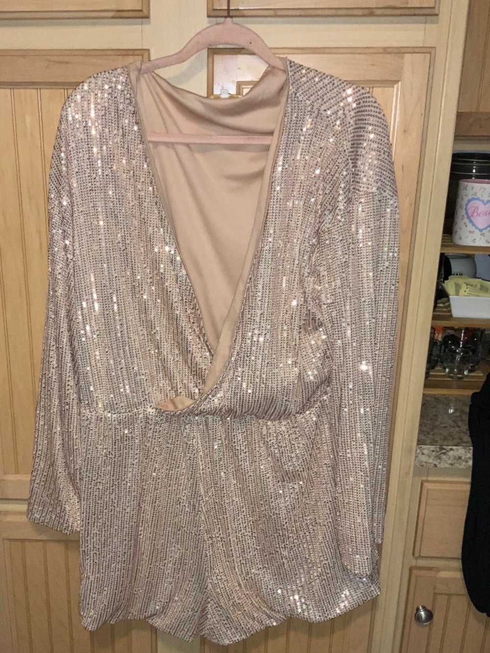 Women’s sequin romper nwt size 1